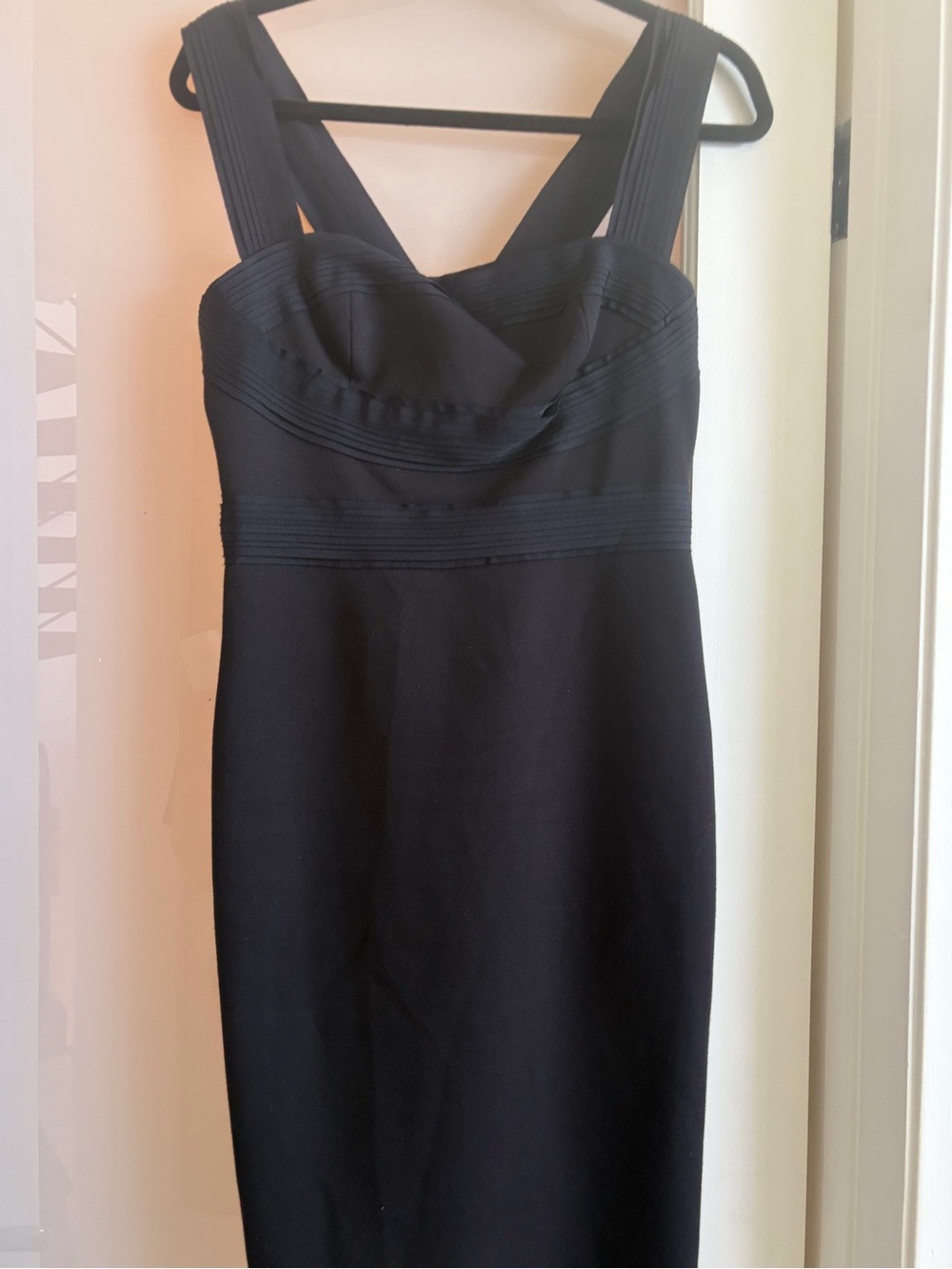 Robert Rodriguez Dress Womens Size 6 Black Ribbon Wrapped Cocktail Black Label